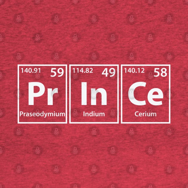 Prince (Pr-In-Ce) Periodic Elements Spelling by cerebrands